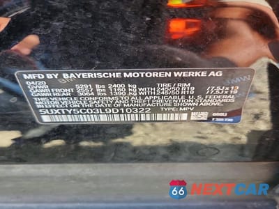 Zdjęcie 13 z 13 samochodu: 2020 BMW X3 XDRIVE30I VIN:5UXTY5C03L9D10322 - miniatura