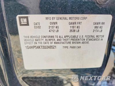 Zdjęcie 13 z 13 samochodu: 2002 BUICK LESABRE VIN:1G4HP54K72U248521 - miniatura