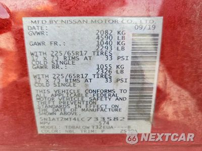 Zdjęcie 13 z 13 samochodu: 2020 NISSAN ROGUE SV VIN:5N1AT2MT4LC733582 - miniatura