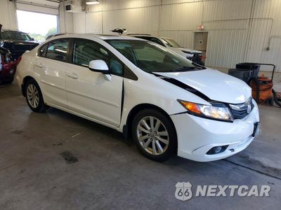 Czwarte zdjęcie samochodu z boku: 2012 HONDA CIVIC EXL VIN:19XFB2F98CE036276 - miniatura