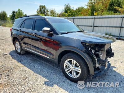 Czwarte zdjęcie samochodu z boku: 2021 FORD EXPLORER XLT VIN:1FMSK8DH2MGB21297 - miniatura
