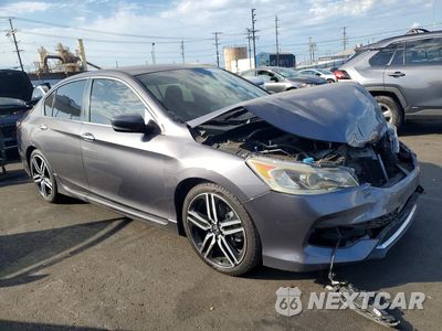 Czwarte zdjęcie samochodu z boku: 2017 HONDA ACCORD SPORT VIN:1HGCR2F5XHA043818 - miniatura