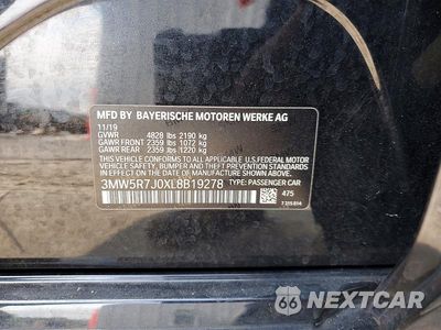 Zdjęcie 12 z 12 samochodu: 2020 BMW 330XI VIN:3MW5R7J0XL8B19278 - miniatura