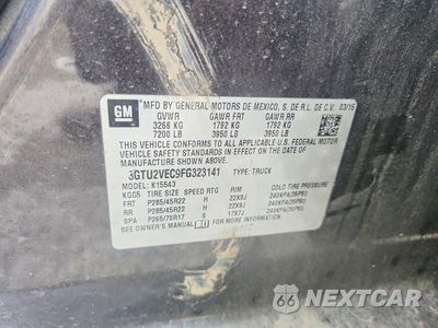 Zdjęcie 12 z 12 samochodu: 2015 GMC SIERRA K1500 SLT VIN:3GTU2VEC9FG323141 - miniatura