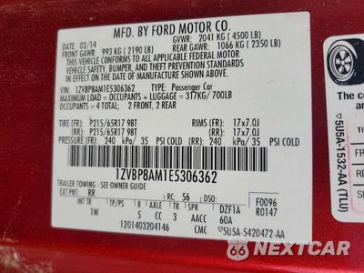 Zdjęcie 12 z 12 samochodu: 2014 FORD MUSTANG VIN:1ZVBP8AM1E5306362 - miniatura