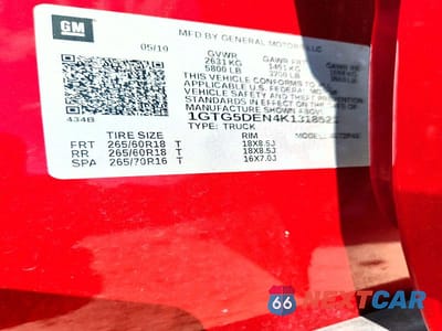 Zdjęcie 12 z 12 samochodu: 2019 GMC CANYON SLT VIN:1GTG5DEN4K1318521 - miniatura