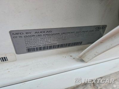 Zdjęcie 12 z 12 samochodu: 2016 AUDI A4 PREMIUM S-LINE VIN:WAUAFAFL7GN005555 - miniatura