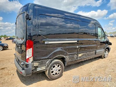 Trzecie zdjęcie samochodu z tyłu: 2015 FORD TRANSIT 250 DELIVERY VAN VIN:1FTYR2CM1FKA84328 - miniatura
