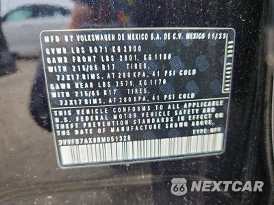 Zdjęcie 13 z 13 samochodu: 2024 VOLKSWAGEN TIGUAN S VIN:3VVFB7AX6RM051328 - miniatura