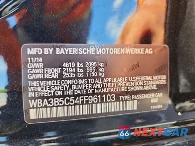 Zdjęcie 12 z 12 samochodu: 2015 BMW 328 XI SULEV VIN:WBA3B5C54FF961103 - miniatura