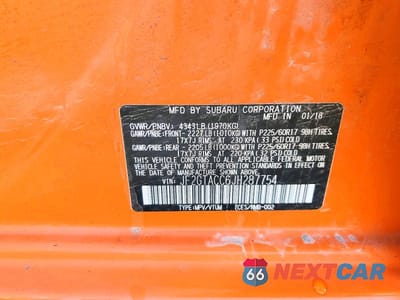 Zdjęcie 12 z 12 samochodu: 2018 SUBARU CROSSTREK PREMIUM VIN:JF2GTACC6JH287754 - miniatura
