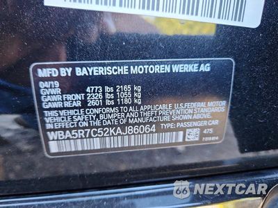 Zdjęcie 12 z 12 samochodu: 2019 BMW 330XI VIN:WBA5R7C52KAJ86064 - miniatura