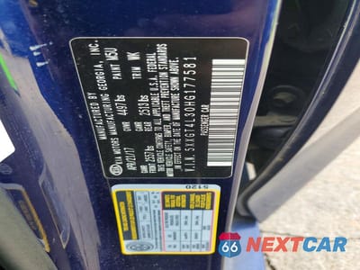 Zdjęcie 12 z 12 samochodu: 2017 KIA OPTIMA LX VIN:5XXGT4L30HG177581 - miniatura