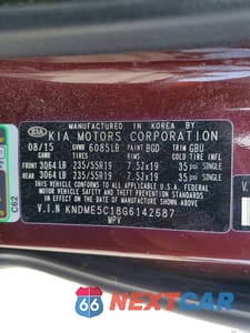Zdjęcie 13 z 13 samochodu: 2016 KIA SEDONA SXL VIN:KNDME5C18G6142687 - miniatura