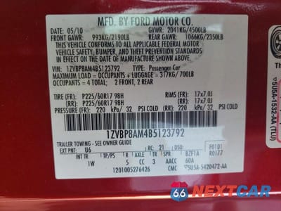 Zdjęcie 12 z 12 samochodu: 2011 FORD MUSTANG BASE VIN:1ZVBP8AM4B5123792 - miniatura
