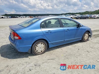 Trzecie zdjęcie samochodu z tyłu: 2010 HONDA CIVIC HYBRID VIN:JHMFA3F27AS001555 - miniatura