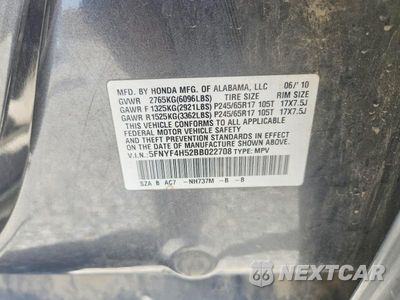 Zdjęcie 13 z 13 samochodu: 2011 HONDA PILOT EXL VIN:5FNYF4H52BB022708 - miniatura