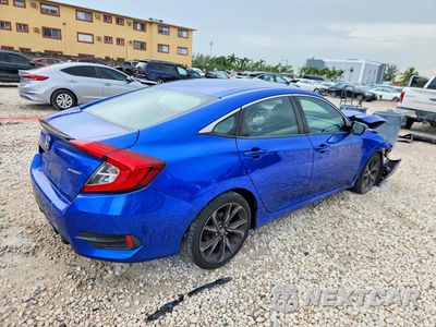 Trzecie zdjęcie samochodu z tyłu: 2019 HONDA CIVIC SPORT VIN:19XFC2F81KE001209 - miniatura