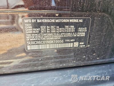 Zdjęcie 14 z 14 samochodu: 2022 BMW X5 XDRIVE40I VIN:5UXCR6C01N9K19956 - miniatura
