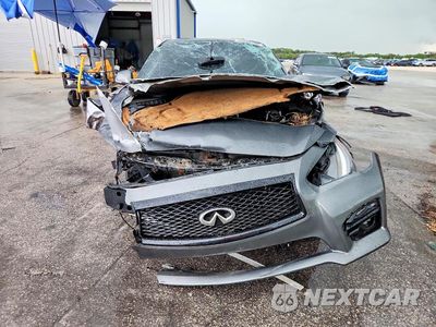 Piąte zdjęcie samochodu w środku: 2014 INFINITI Q50 PREMIUM VIN:JN1BV7AR3EM690233 - miniatura