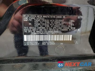 Zdjęcie 13 z 13 samochodu: 2011 TOYOTA RAV4 BASE VIN:2T3BK4DV7BW049789 - miniatura