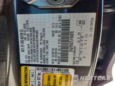 Zdjęcie 12 z 12 samochodu: 2020 FORD FUSION SE VIN:3FA6P0HD7LR184070 - miniatura