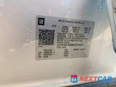 Zdjęcie 14 z 14 samochodu: 2019 CADILLAC XT5 LUXURY VIN:1GYKNCRS4KZ175411 - miniatura