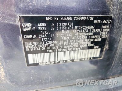 Zdjęcie 12 z 12 samochodu: 2017 SUBARU OUTBACK 2.5I PREMIUM VIN:4S4BSAHC7H3384047 - miniatura