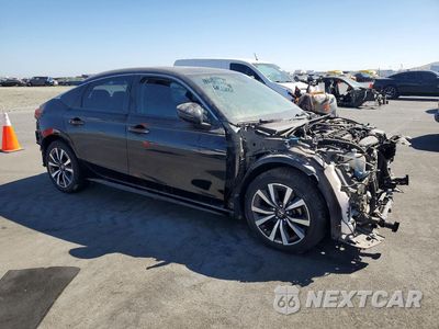 Czwarte zdjęcie samochodu z boku: 2022 HONDA CIVIC EXL VIN:19XFL1H70NE005027 - miniatura