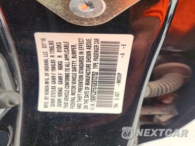 Zdjęcie 12 z 12 samochodu: 2016 HONDA CIVIC LX VIN:19XFC2F57GE072752 - miniatura