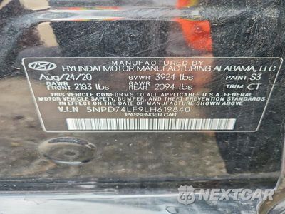 Zdjęcie 12 z 12 samochodu: 2020 HYUNDAI ELANTRA SE VIN:5NPD74LF9LH619840 - miniatura