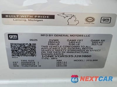 Zdjęcie 14 z 14 samochodu: 2025 CHEVROLET TRAVERSE LT VIN:1GNEVGRS3SJ283860 - miniatura