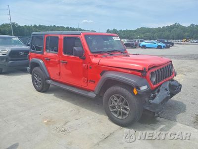 Czwarte zdjęcie samochodu z boku: 2025 JEEP WRANGLER SPORT VIN:1C4PJXDG0SW629530 - miniatura