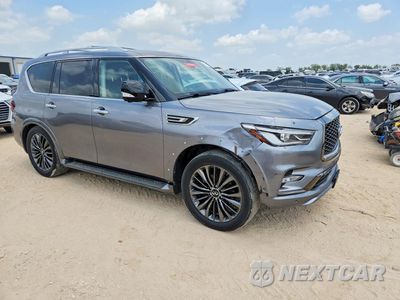 Czwarte zdjęcie samochodu z boku: 2021 INFINITI QX80 PREMIUM SELECT VIN:JN8AZ2AF3M9720407 - miniatura
