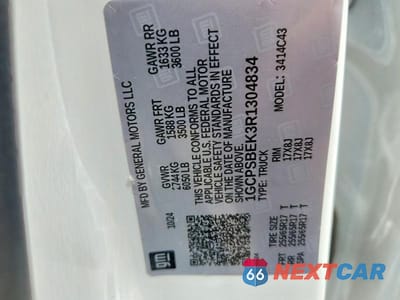 Zdjęcie 12 z 12 samochodu: 2024 CHEVROLET COLORADO VIN:1GCPSBEK3R1304834 - miniatura