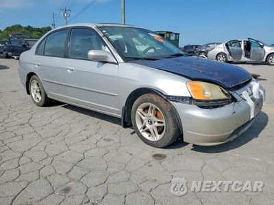Czwarte zdjęcie samochodu z boku: 2002 HONDA CIVIC EX VIN:1HGES25712L002165 - miniatura