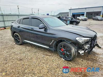 Czwarte zdjęcie samochodu z boku: 2021 BMW X4 XDRIVE30I VIN:5UX2V1C04M9F54334 - miniatura
