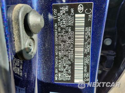 Zdjęcie 12 z 12 samochodu: 2023 TOYOTA COROLLA HYBRID LE VIN:JTDBDMHE7PJ000232 - miniatura