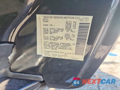 Zdjęcie 12 z 12 samochodu: 2012 NISSAN TITAN S VIN:1N6AA0CH9CN311403 - miniatura