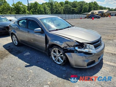 Czwarte zdjęcie samochodu z boku: 2013 DODGE AVENGER SXT VIN:1C3CDZCB3DN603704 - miniatura