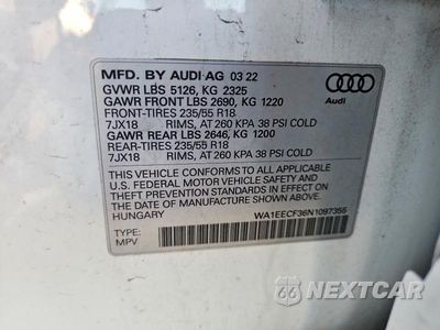 Zdjęcie 13 z 13 samochodu: 2022 AUDI Q3 PREMIUM PLUS S LINE 45 VIN:WA1EECF36N1097355 - miniatura