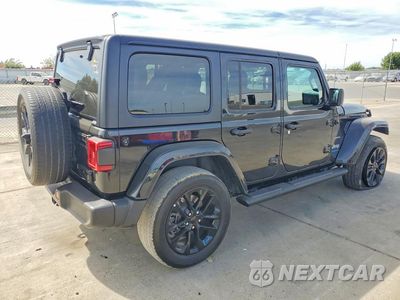 Trzecie zdjęcie samochodu z tyłu: 2023 JEEP WRANGLER SAHARA 4XE VIN:1C4JJXP64PW648517 - miniatura