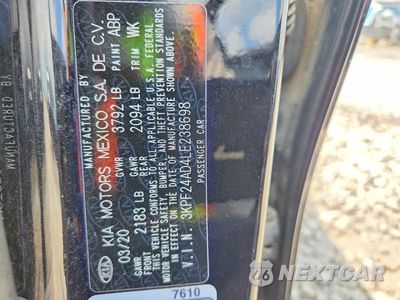 Zdjęcie 12 z 12 samochodu: 2020 KIA FORTE LXS VIN:3KPF24AD4LE238698 - miniatura