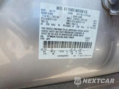 Zdjęcie 12 z 12 samochodu: 2020 FORD EXPLORER XLT VIN:1FMSK7DHXLGA11865 - miniatura