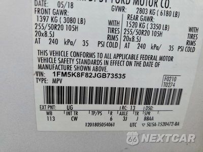 Zdjęcie 13 z 13 samochodu: 2018 FORD EXPLORER LIMITED VIN:1FM5K8F82JGB73535 - miniatura
