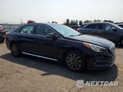 Czwarte zdjęcie samochodu z boku: 2016 HYUNDAI SONATA SPORT VIN:5NPE34AF8GH433392 - miniatura