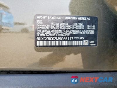 Zdjęcie 14 z 14 samochodu: 2021 BMW X6 XDRIVE40I VIN:5UXCY6C02M9G65117 - miniatura