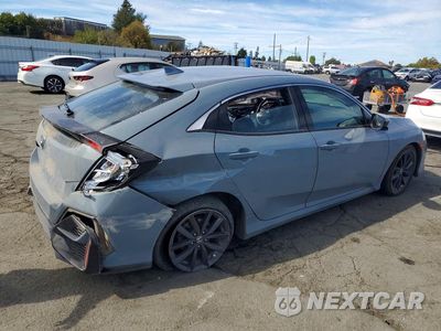 Trzecie zdjęcie samochodu z tyłu: 2020 HONDA CIVIC EX VIN:SHHFK7H69LU413755 - miniatura