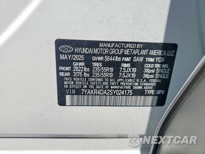 Zdjęcie 12 z 12 samochodu: 2025 HYUNDAI IONIQ 5 LIMITED VIN:7YAKR4DA2SY024175 - miniatura