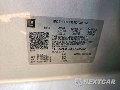 Zdjęcie 13 z 13 samochodu: 2017 GMC YUKON DENALI VIN:1GKS2CKJ0HR389762 - miniatura